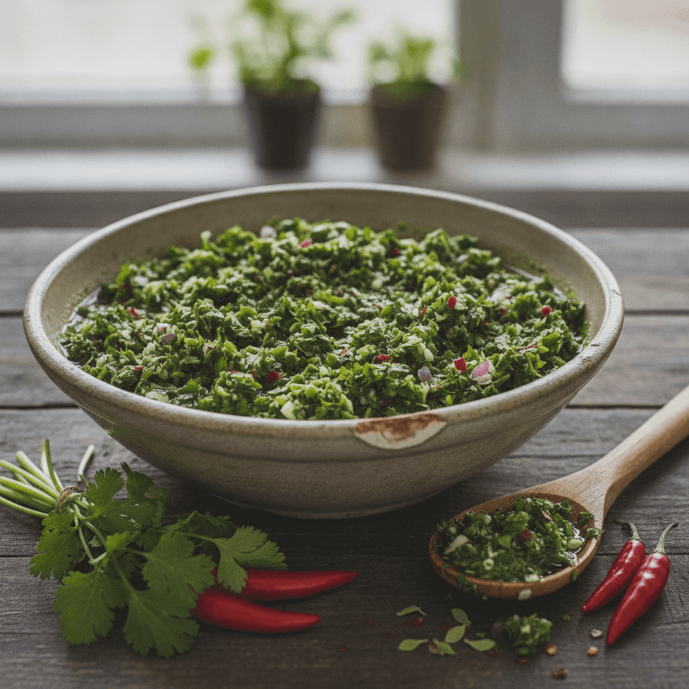 Chimichurri med koriander