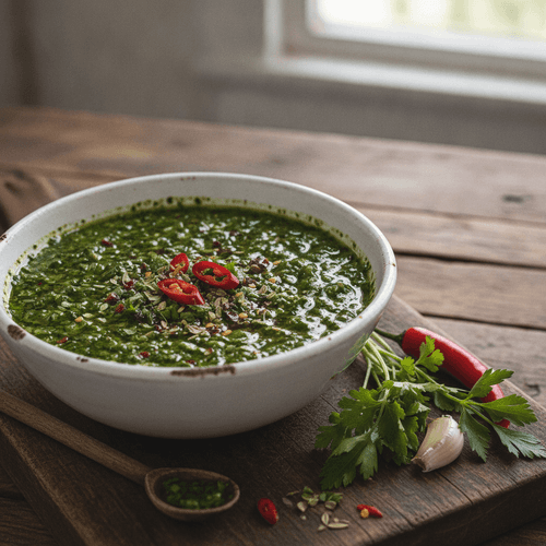Chimichurri med koriander