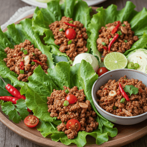 Nam Prik Ong – Thailändska salladsrullar