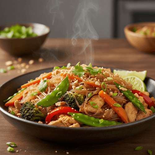 Pad Woon Sen – Wokad glasnudlar