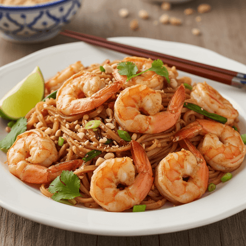 Pad Thai med räkor