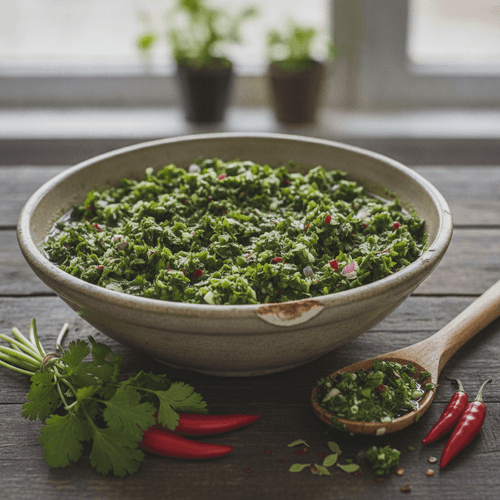 Chimichurri med koriander